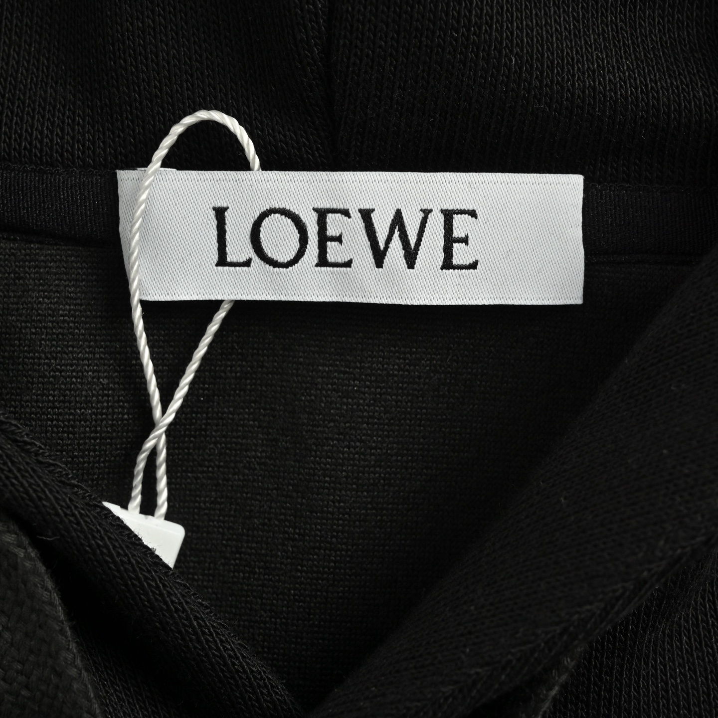 Loewe 25Fw towel patch lettering hooded sweatshirt