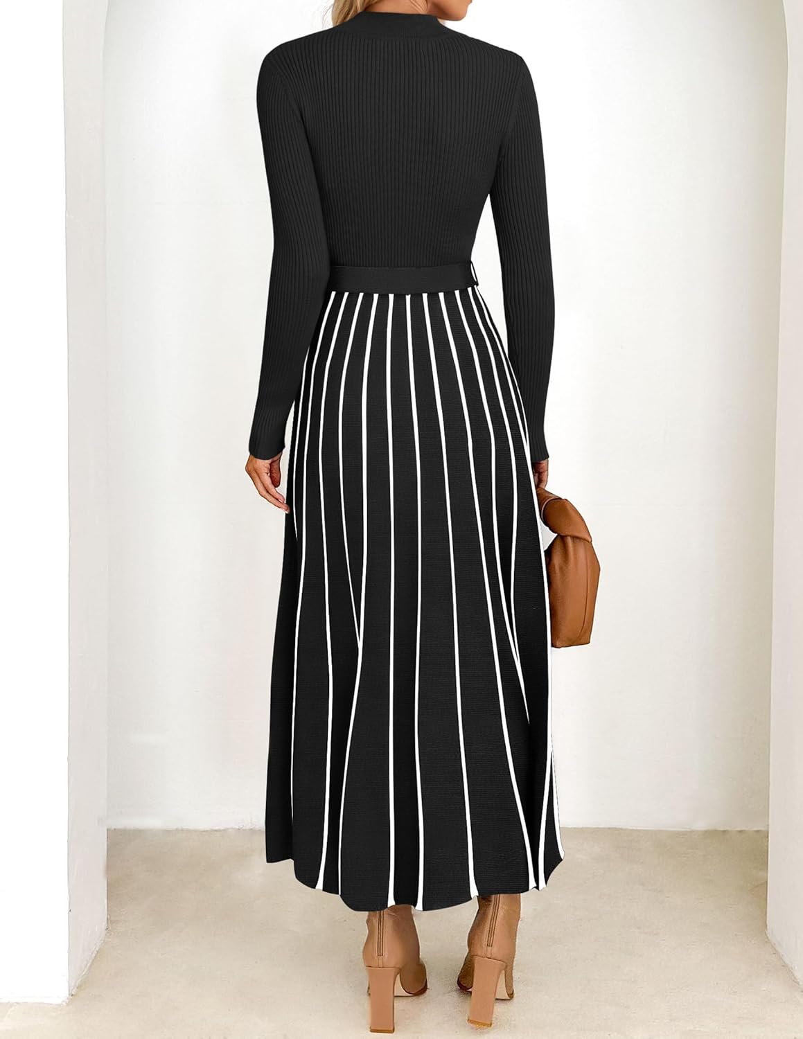 On Sale🔥Womens Fall / Winter Trendy Solid Color Sweater Dress
