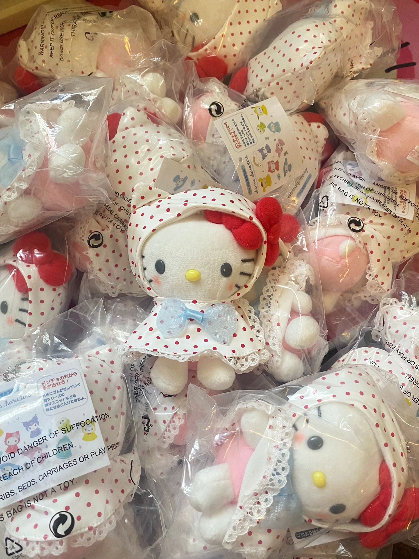 Hellokitty Rainwear Plush Keychain｜Cute Pendant Doll Keyring Accessories Pendant Toy Girls Gift