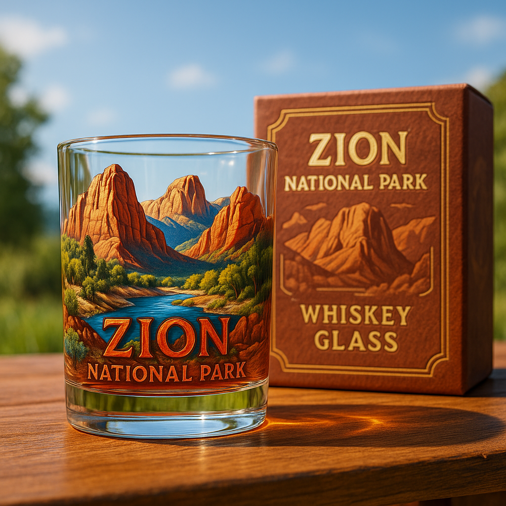 Zion National Park Whiskey Glass