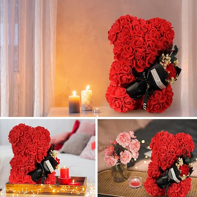 Valentine's Day Rose Bear Gift🐻🌹(For Your Favorite Woman)