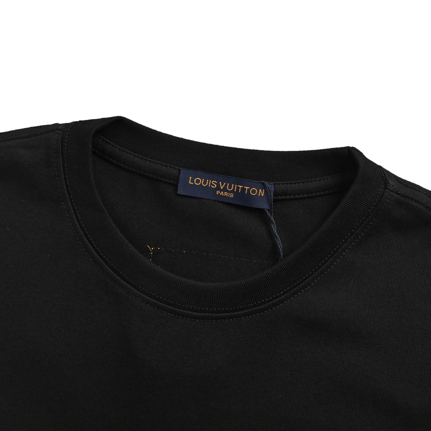 Louis Vuitton 25ss pearl flocked lettering short sleeve