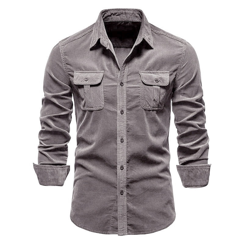 Men's Corduroy Button-up Shirt