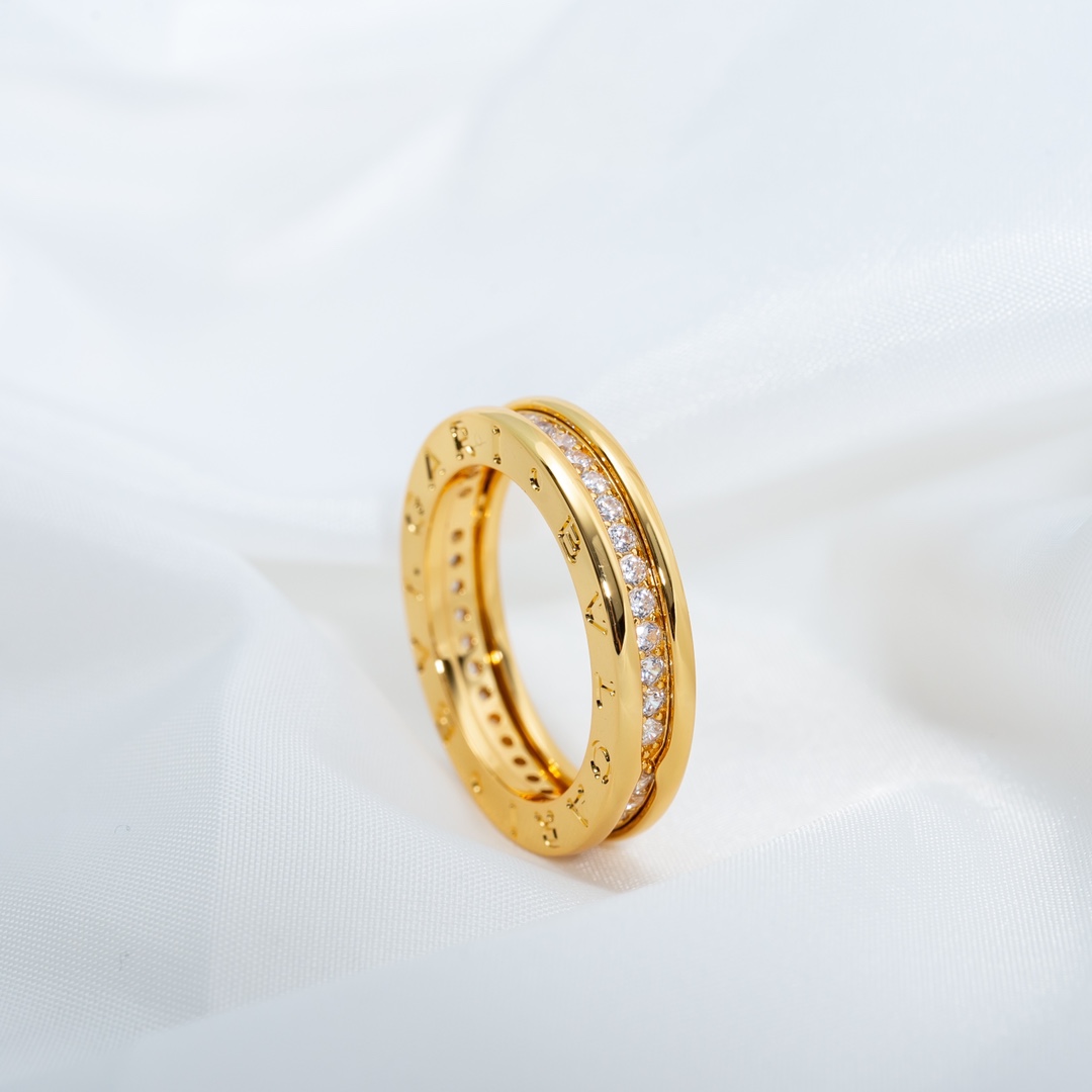 Bulgari zero single ring with diamond ring