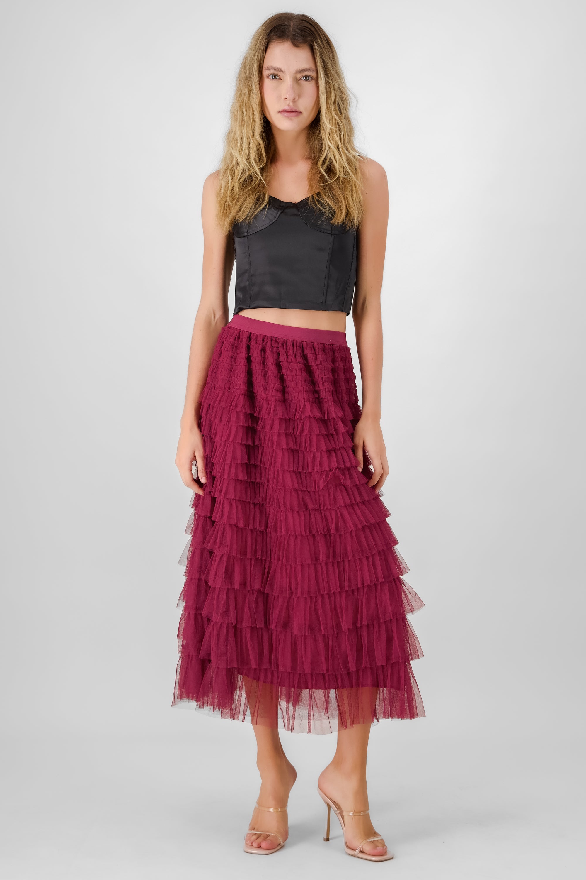 Ruffles Midi Skirt