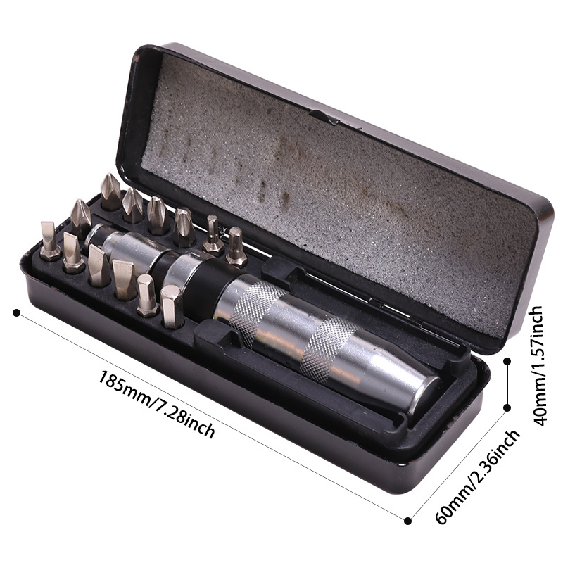 Hand Manual Impact Driver Set-13 PCS Impact Screwdriver Chrome Vanadium Steel Much More Durable,Applications - Disengage Rusted Fasteners Or Frozen Bolts