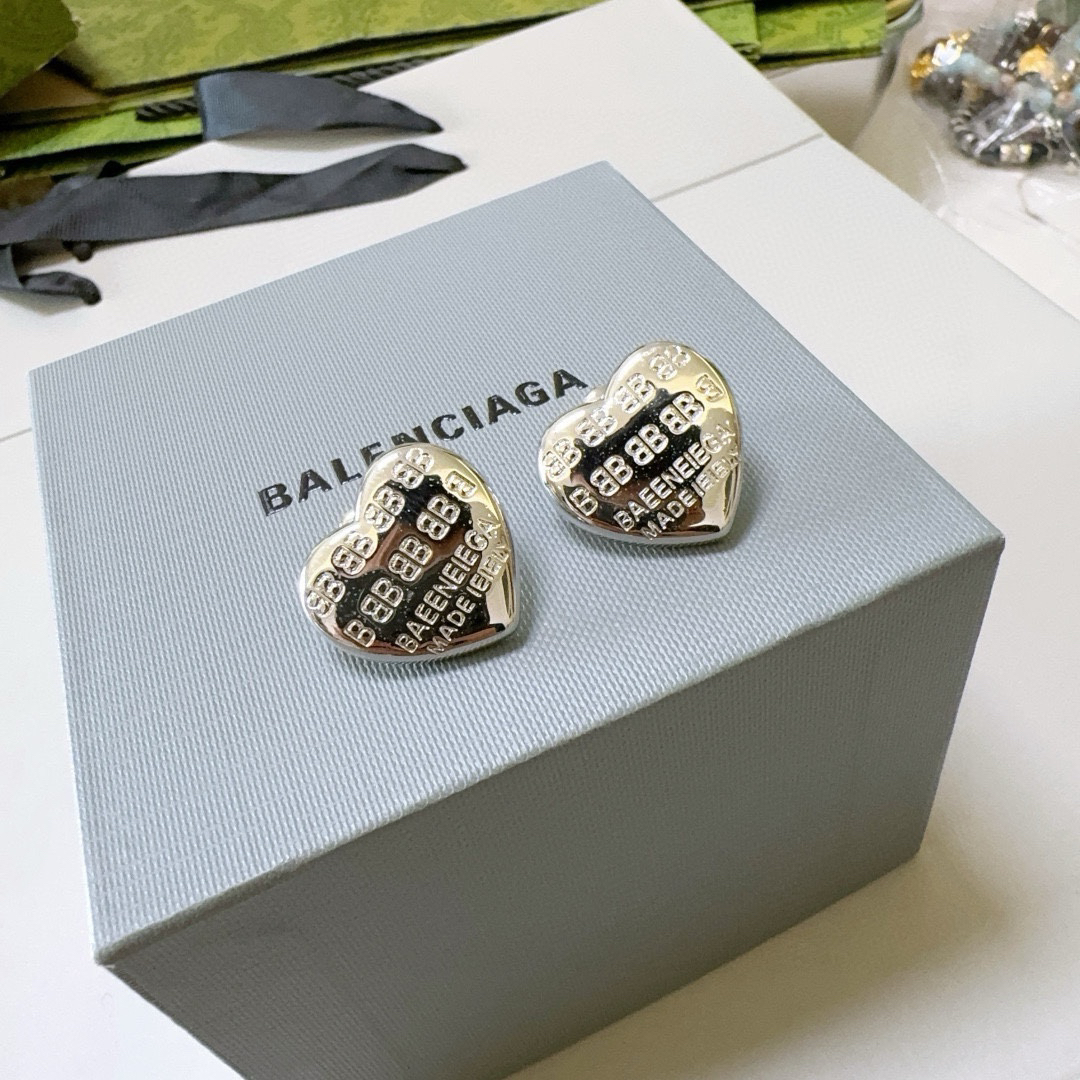 Balenciaga Baby Heart Earrings