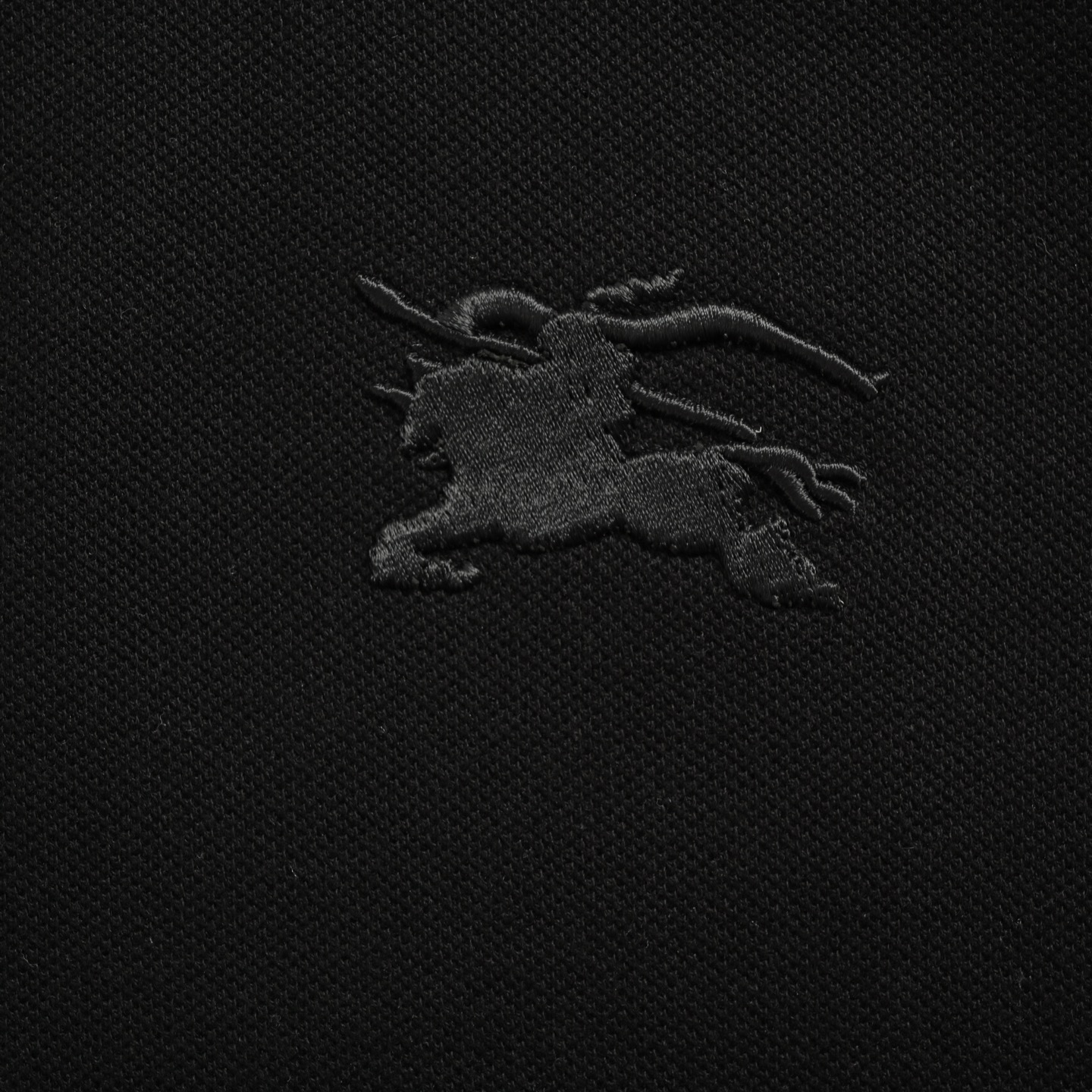 Burberry 25ss check lapel warhorse embroidered Polo short sleeve