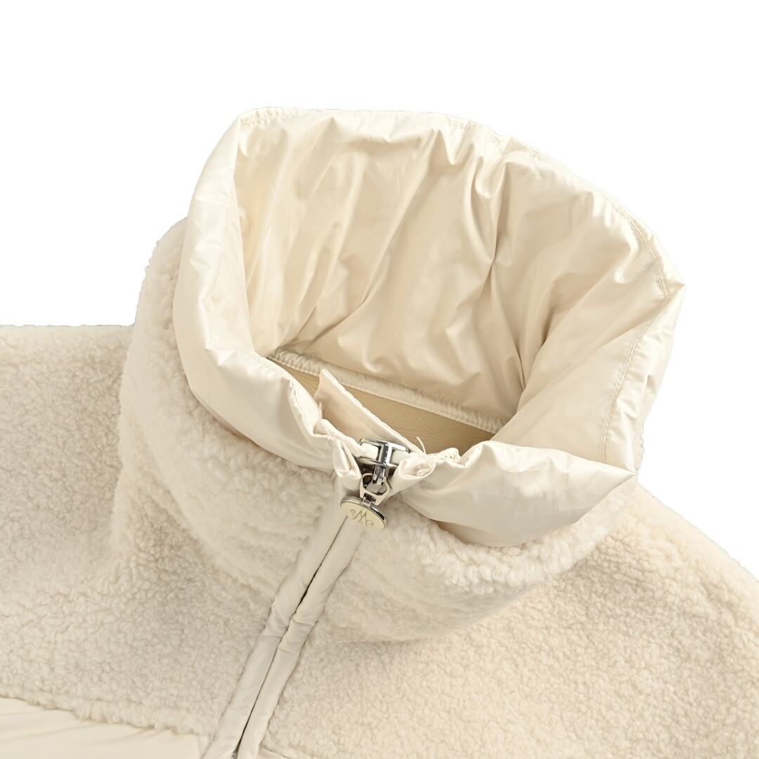 Moncler 24Fw Escaut Women's Fur and Sherpa Down Jacket