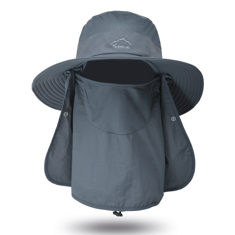 🔥 Hot Selling 🔥-[SAVE 50% OFF]--Men & Women Outdoor UV Sun Protection Wide Brim Hat with Face Cover & Neck Flap--BUY 2 GET FREE SHIPPING!