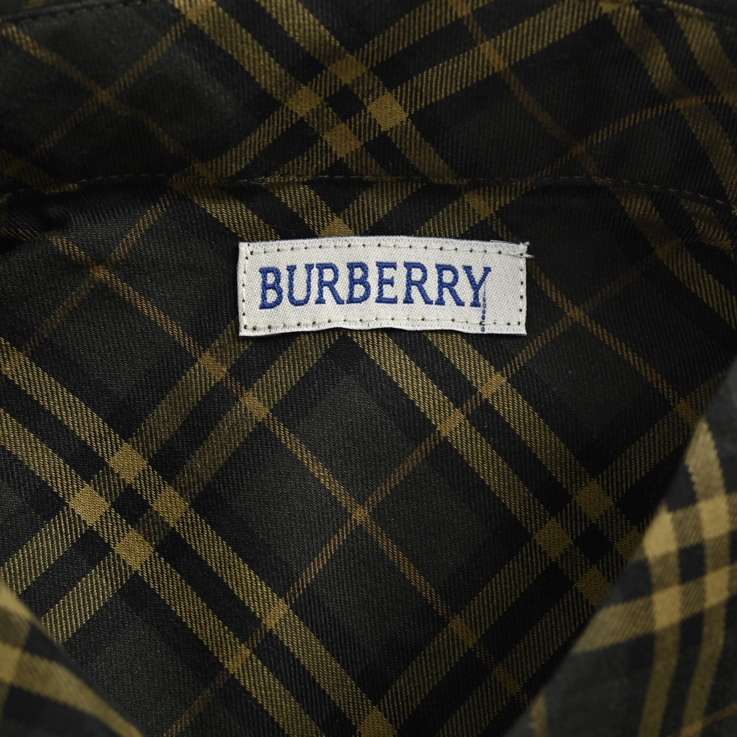 Burberry 25ss shield embroidered check shirt