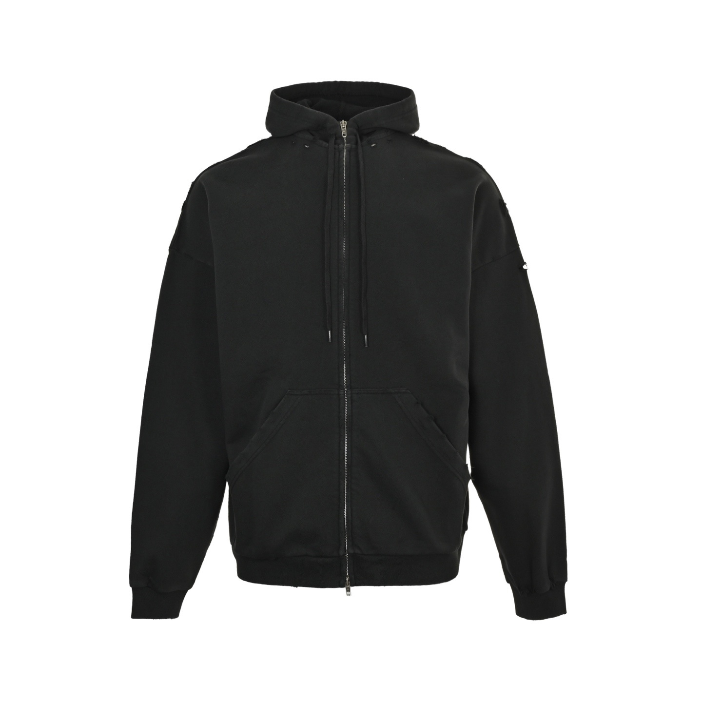 Balenciaga 25Fw red masking tape zip-up hooded jacket