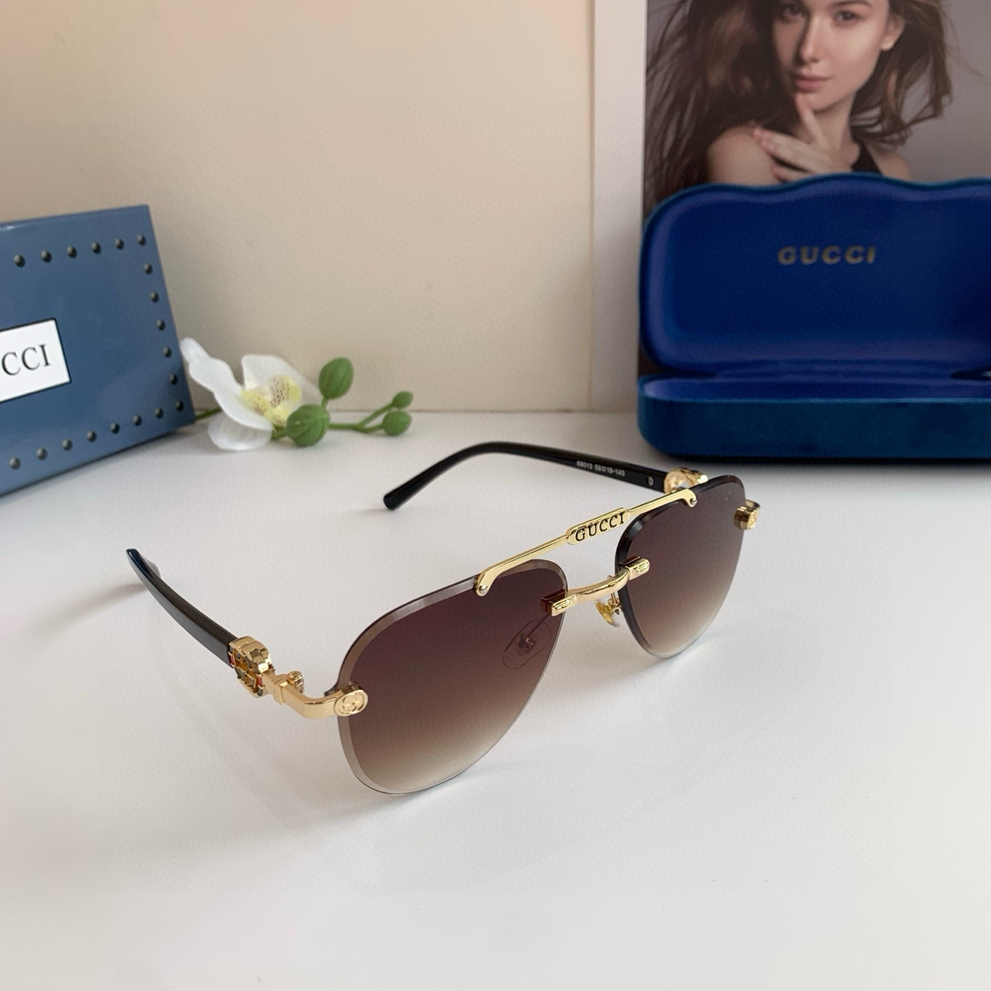 Gucci rimless sunglasses