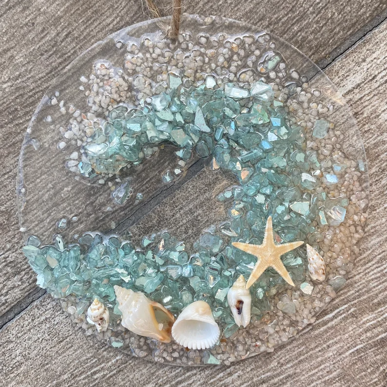 🌊Handcrafted Coastal Christmas Ornament