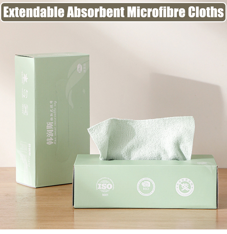 🔥Last Day Promotion - 50% OFF🔥Water and oil absorption/dry and wet use/reusable Microfiber Rags in A Box (20 Count)-BUY 3 GET 2 FREE & FREE SHIPPING