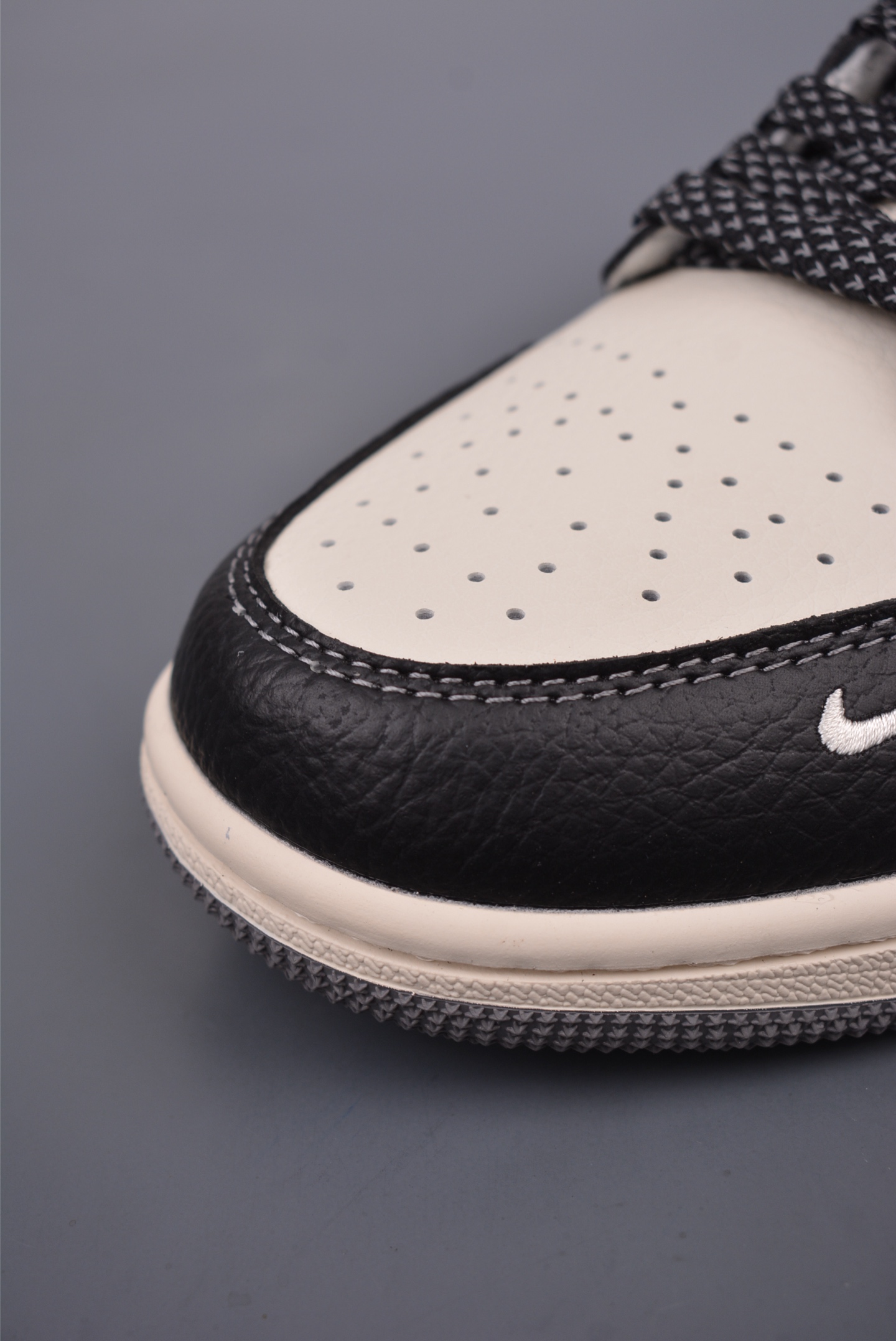 Stussy x Nike Air Jordan 1 Low OG Black, Grey and White XX3318-511