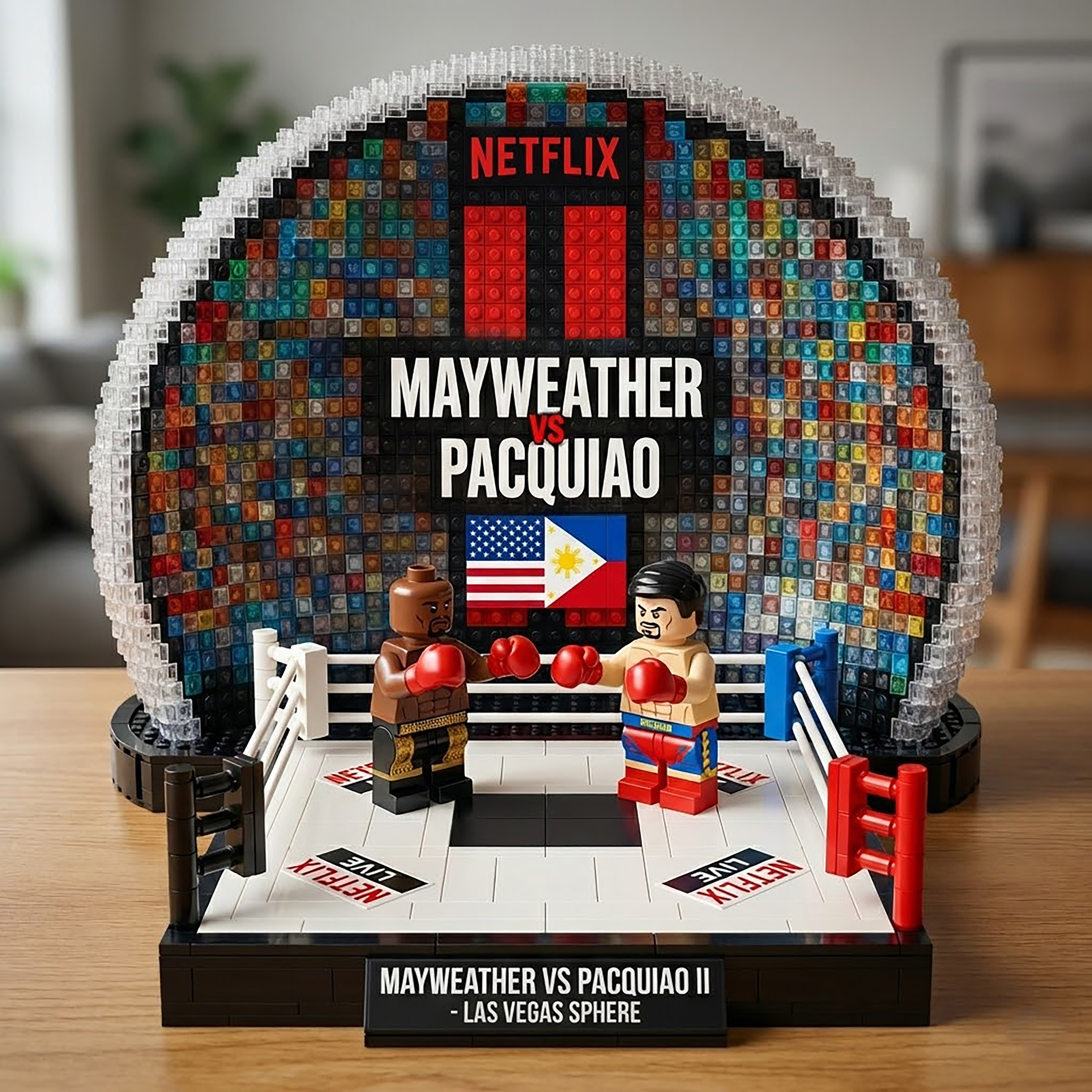 Mayweather vs Pacquiao II – Las Vegas Sphere Fight Night Brick Set