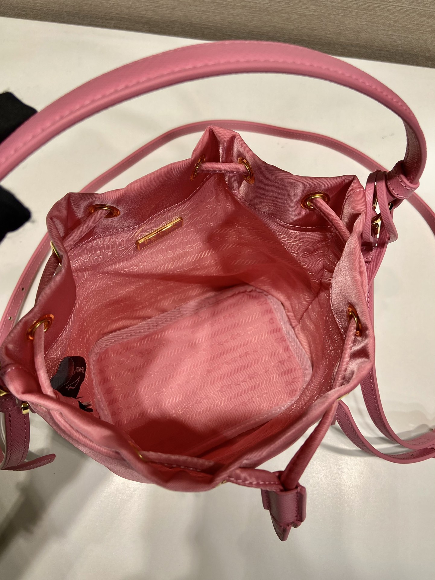 Prada Nylon Bucket Bag 1BE067