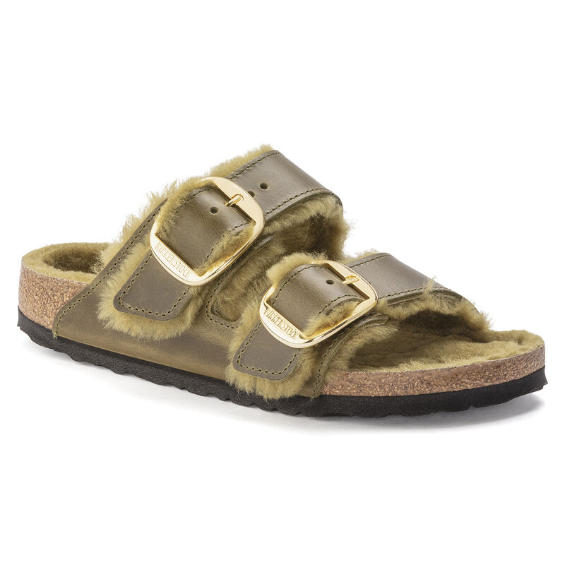 Arizona Big Buckle Shearling Oiled Leather B-13268