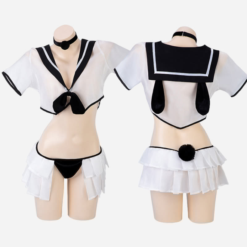 Cosplay Sailor Bunny Girls Uniform Lingerie