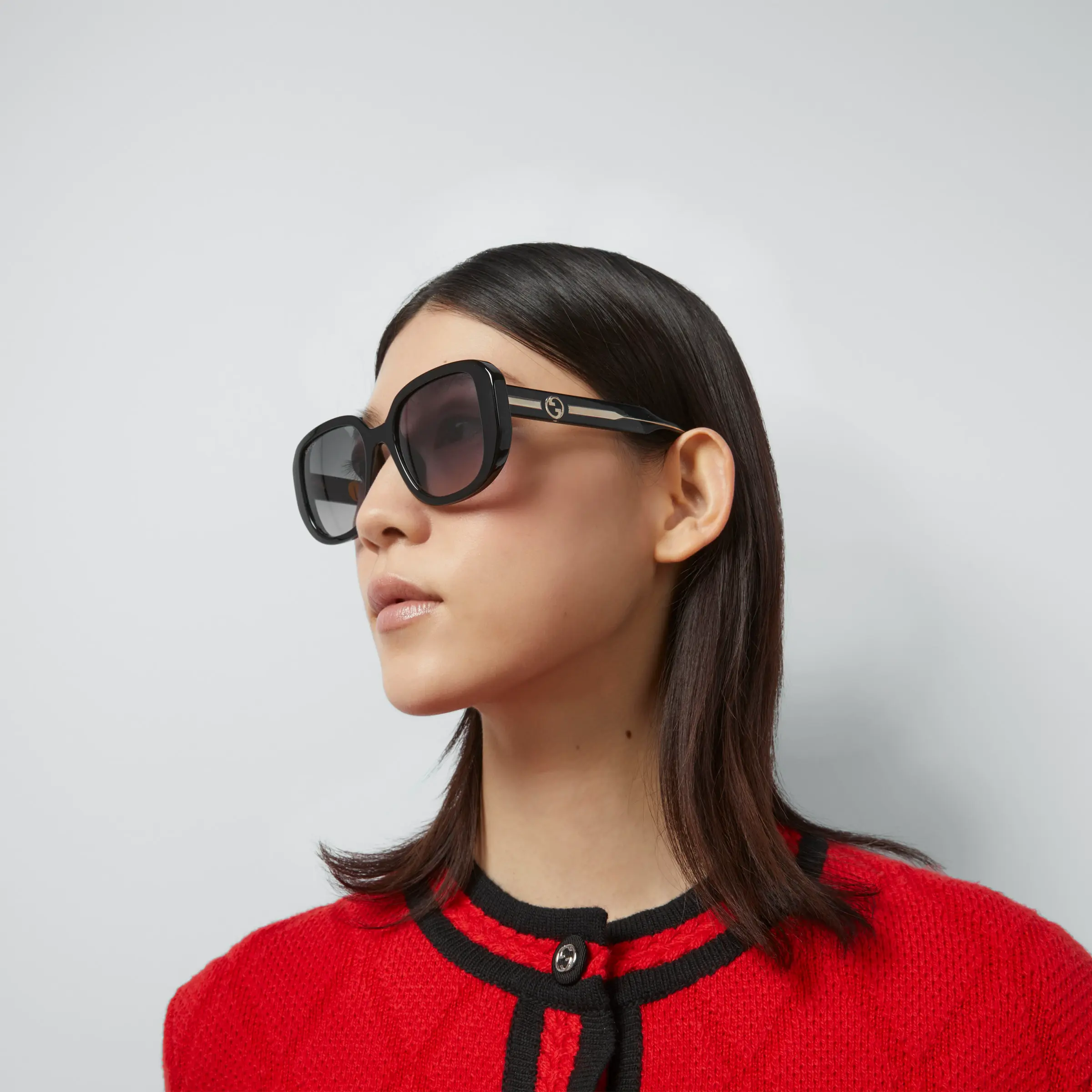 Gucci Fitted Round Frame Sunglasses