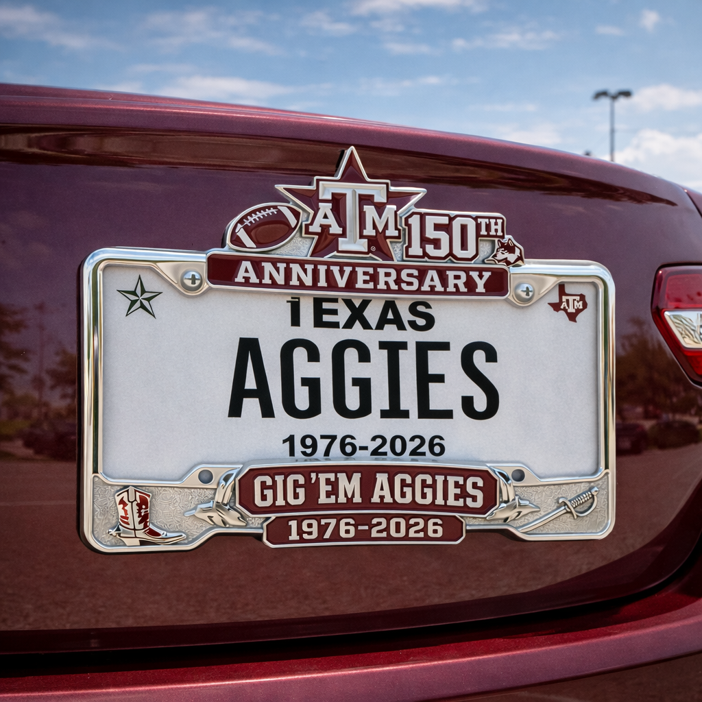 Texas A&M 150th Anniversary License Plate Frame