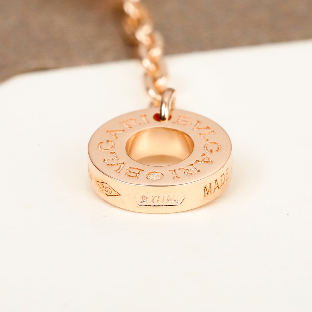 Bulgari Double Circle Diamond Snake Necklace