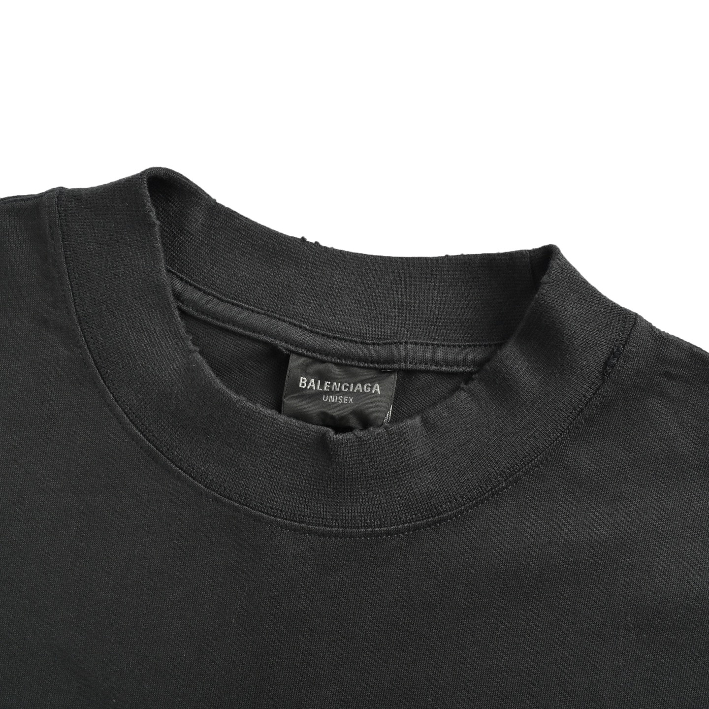 Balenciaga 25ss melted logo cracked print short sleeves