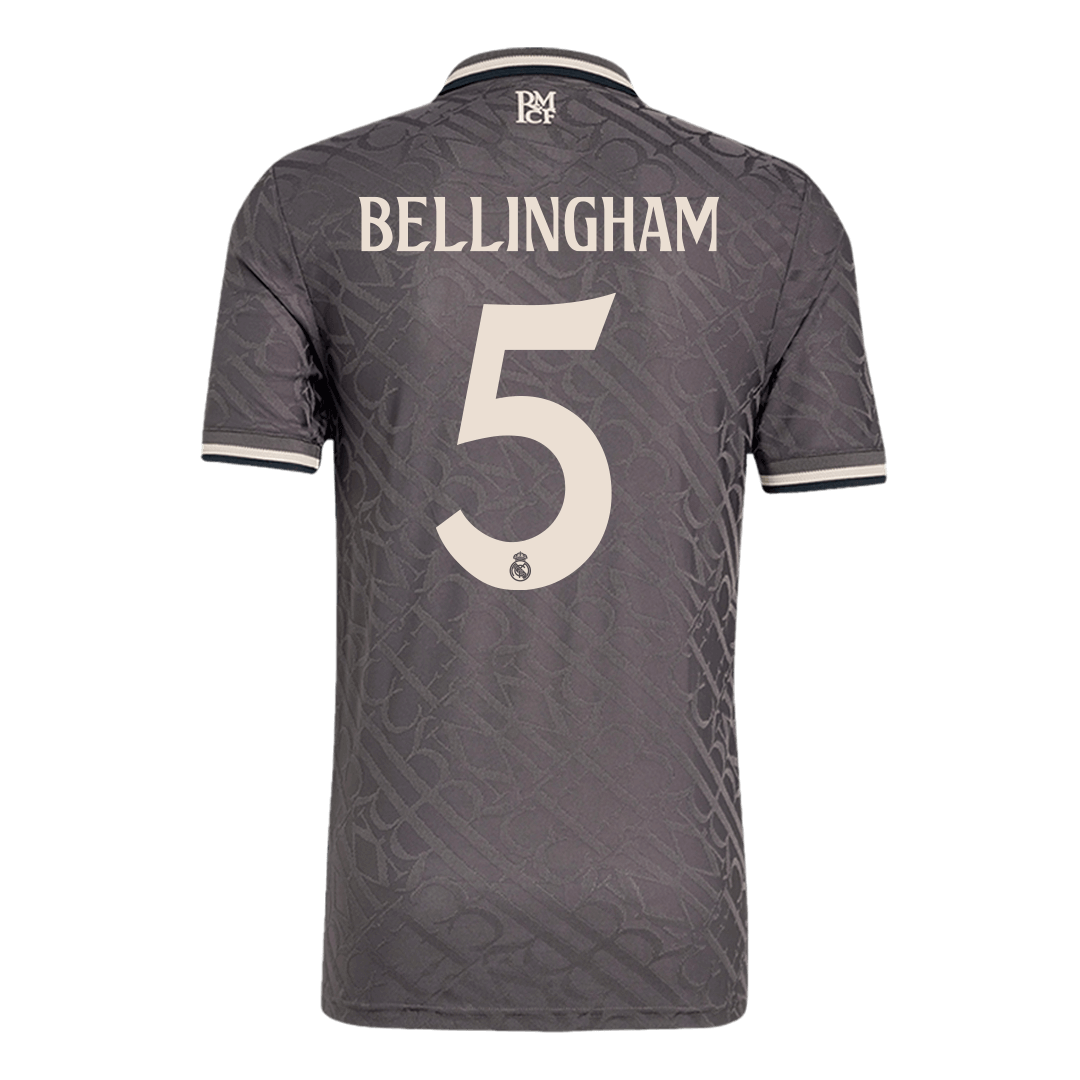 Authentic BELLINGHAM #5 Real Madrid third away football shirt 2024/25