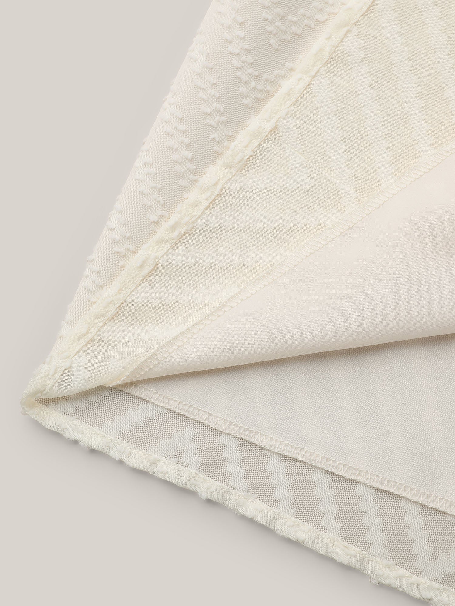 Textured Sheer Ruffled Sleeve Blouse