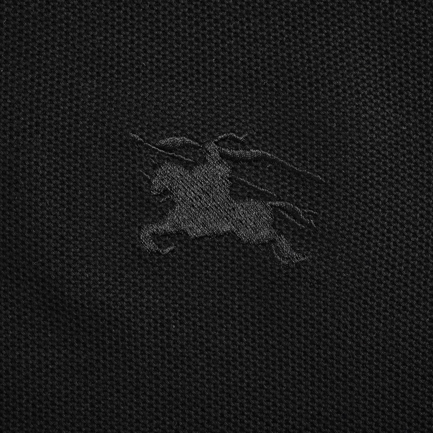 Burberry 25ss Warhorse Embroidery Plaid Shoulder Polo Short Sleeve