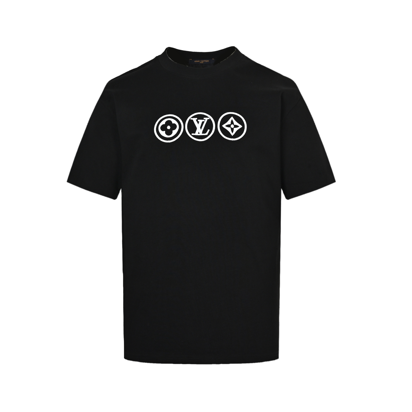 Louis Vuitton 25ss three-ring monogram embroidered short sleeves
