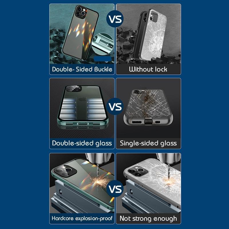 【BUY 2 Free Shipping】Double-Sided Buckle iPhone Case