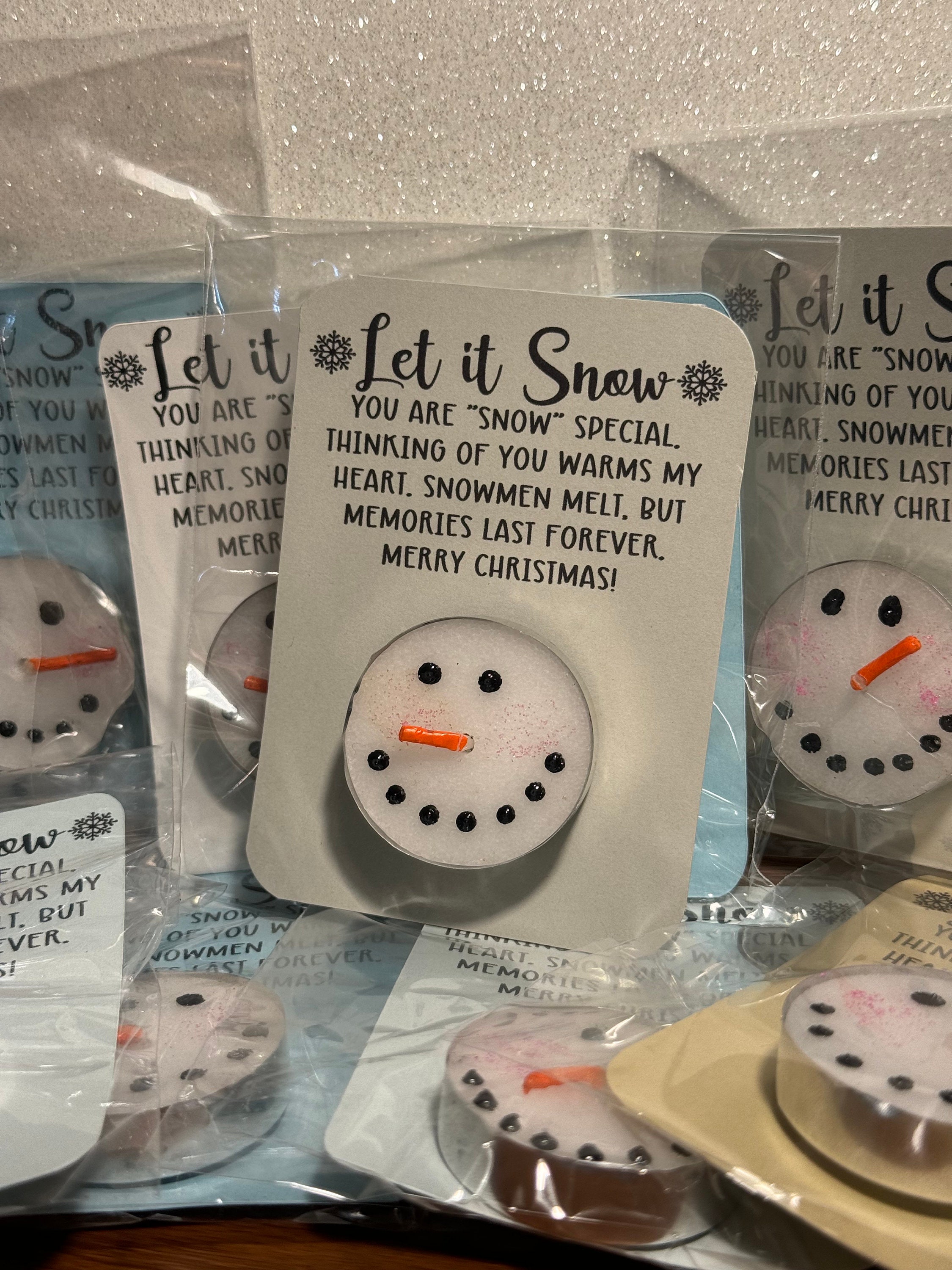 Snowmen tea light candles | christmas gift