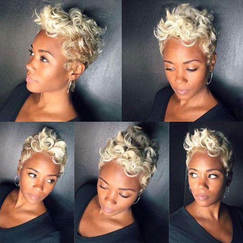 Luna 040 Ⅱ African American Layered Short Curly Wig for Women