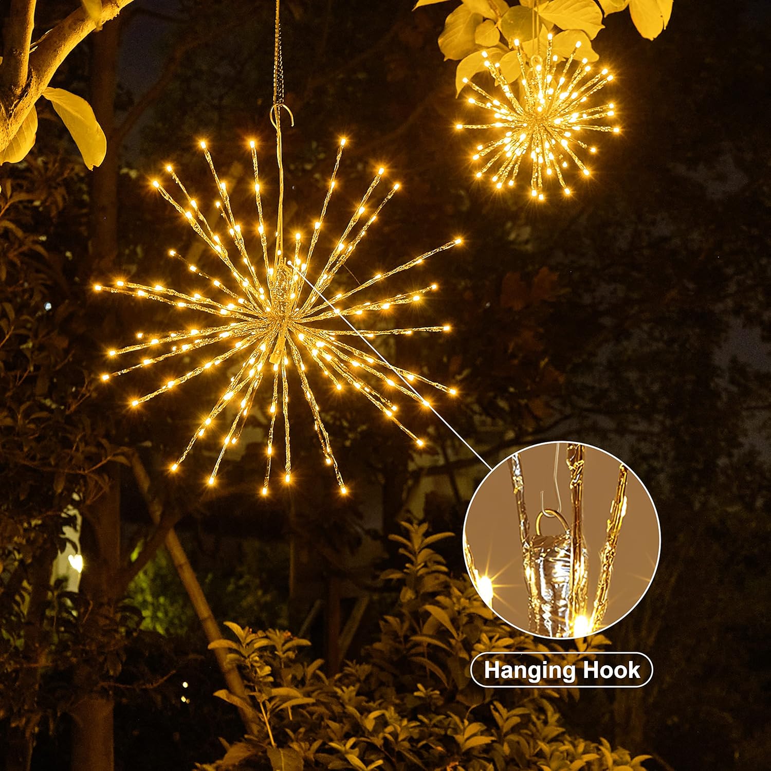 🔥CHRISTMAS ON SALE🔥Starburst Light Lighted Ball Holiday Porch Light Decor