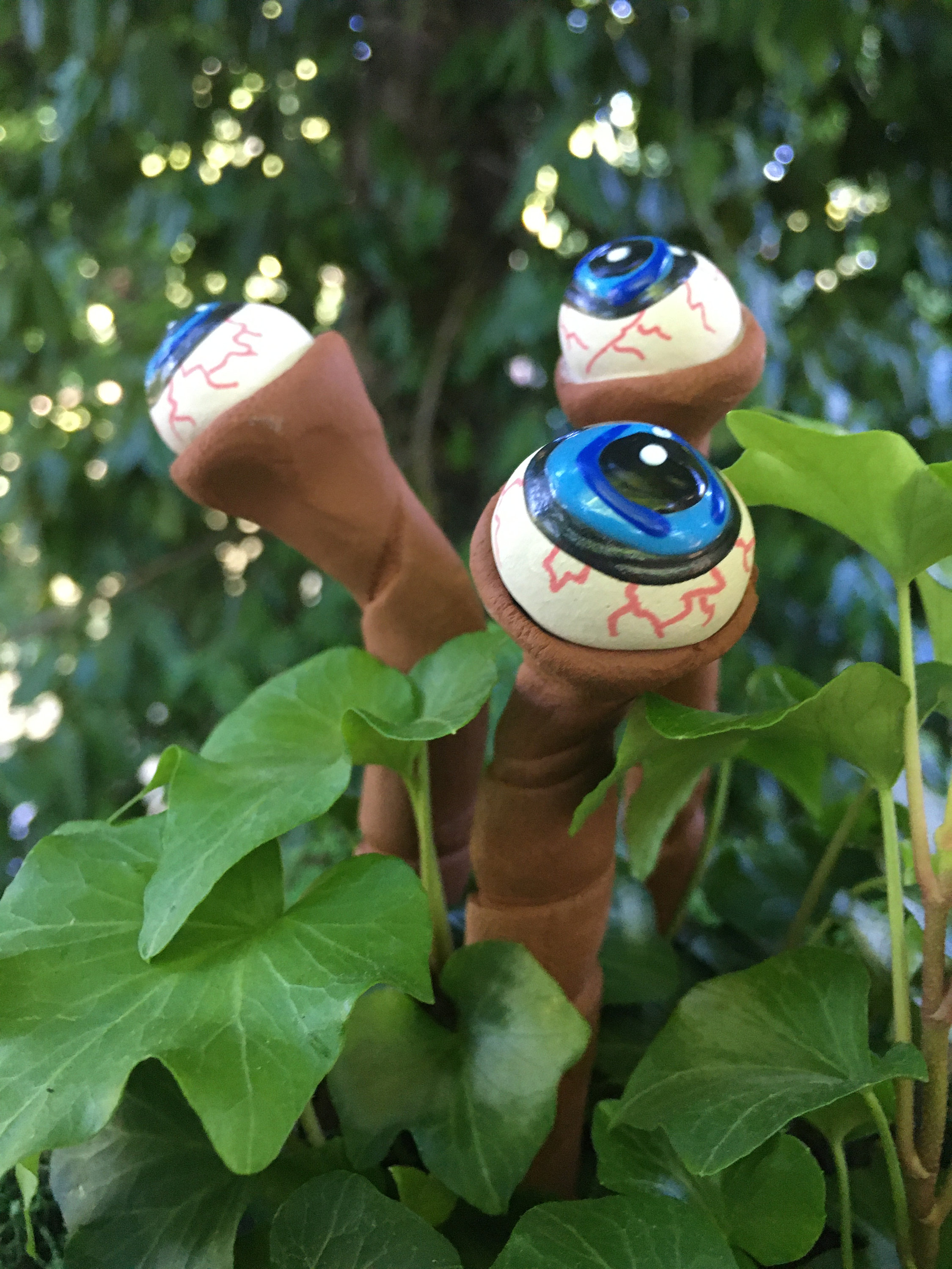 Halloween Bloodshot Eyeball Plant Markers