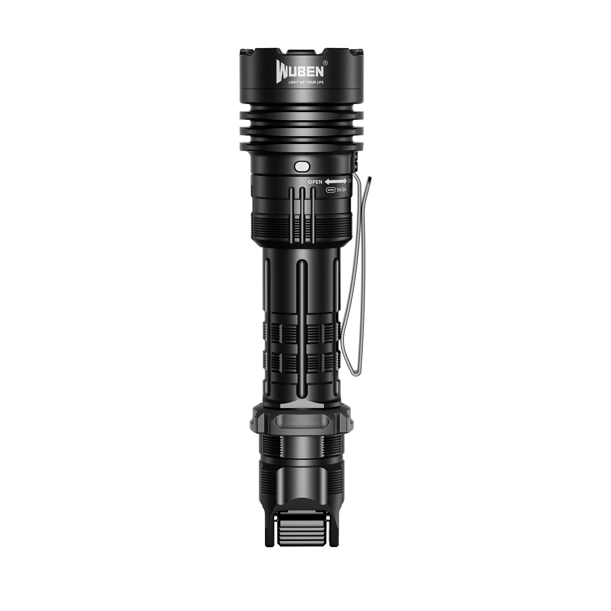 WUBEN T1 Rechargeable LED High-Powered Flashlight, Max Output 2000 Lumens, Max Beam Range 498 Meters, 4-Tactical 6 Outdoor Lighting Modes For Emergencies Camping Adventure