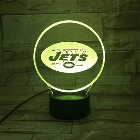 NEW YORK JETS 3D LED LIGHT LAMP
