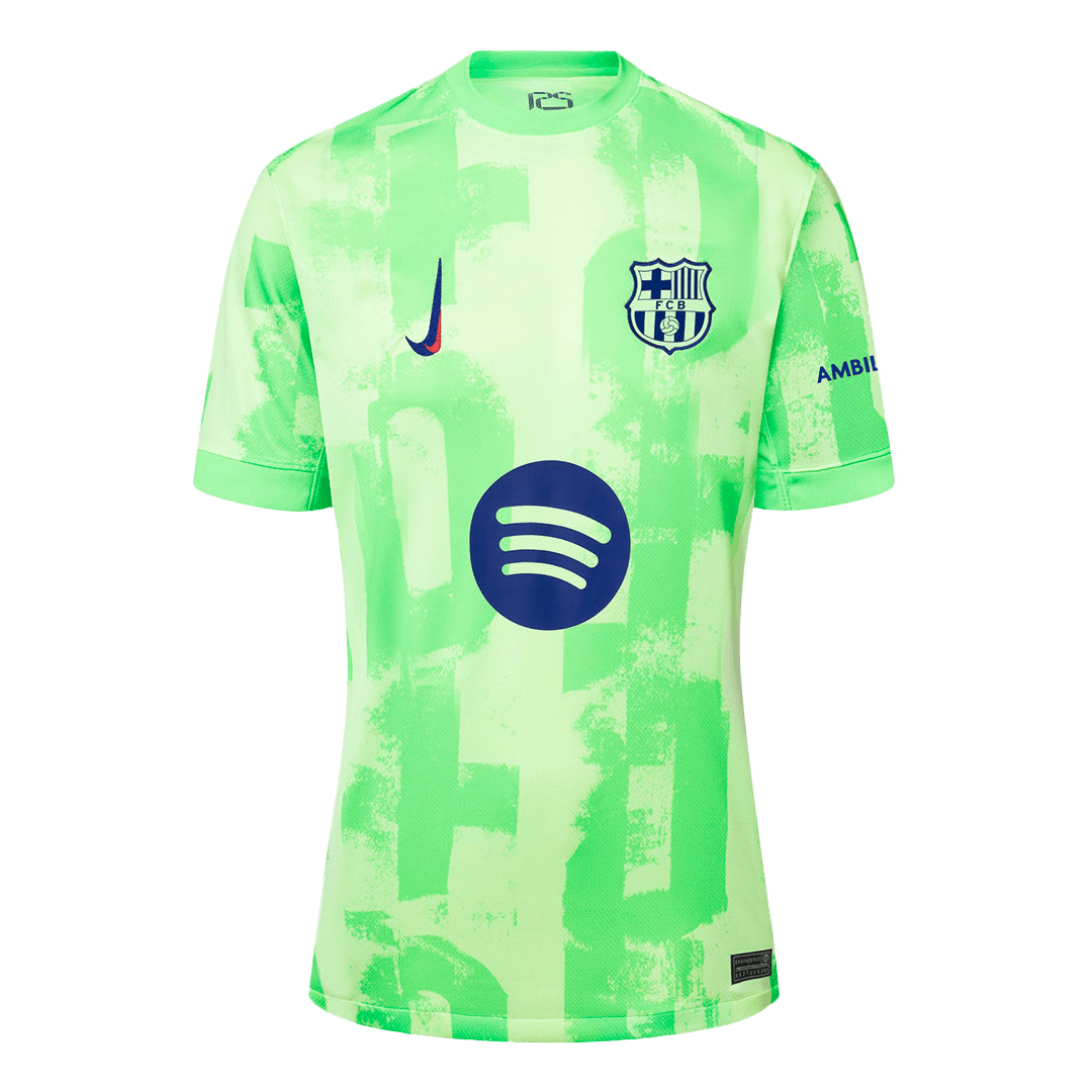 Barcelona Third Away Football Shirt Kit (Shirt + Shorts) 2024/25 - UCL (Spotify Logo without Text)