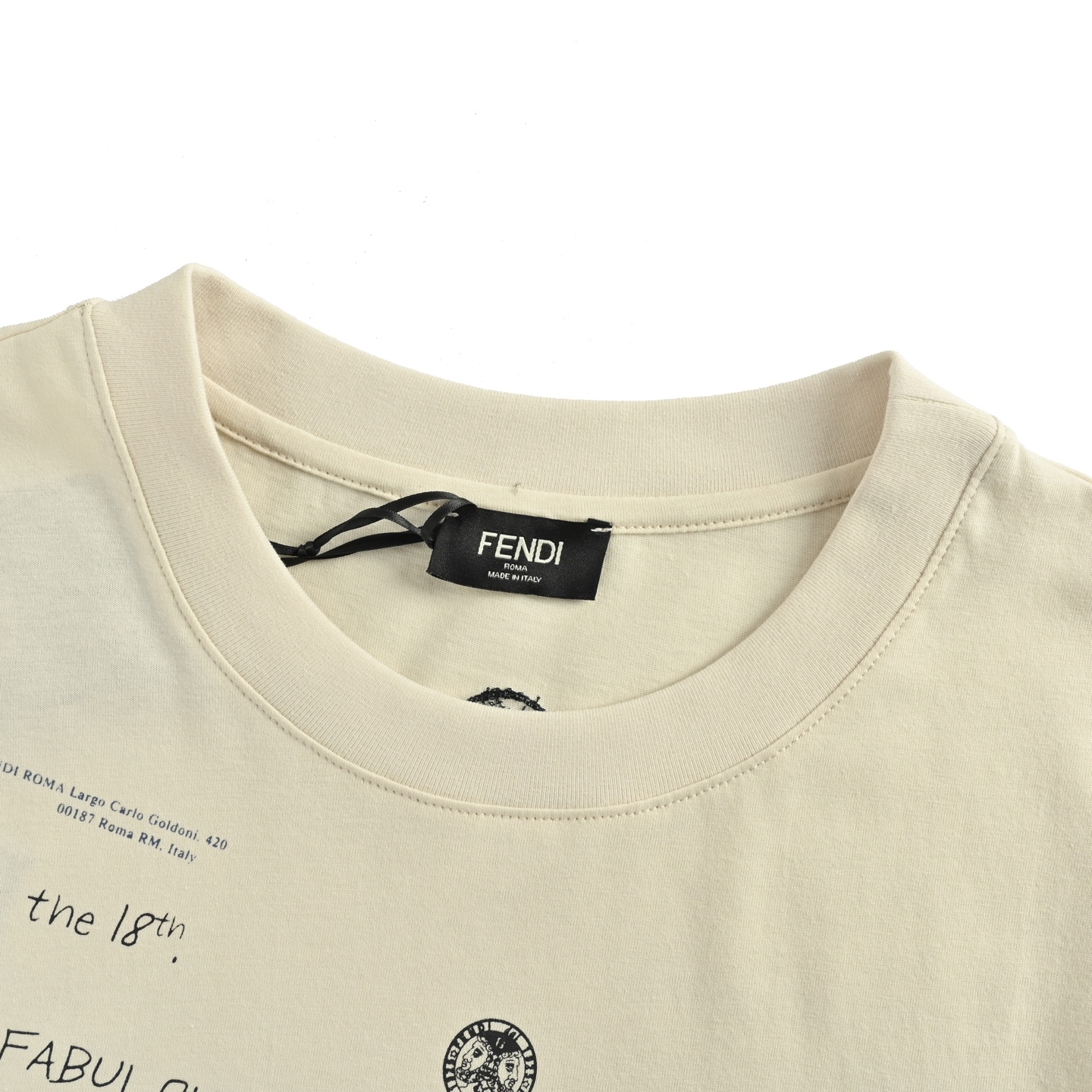 Fendi 25ss stamp print short-sleeve shirt