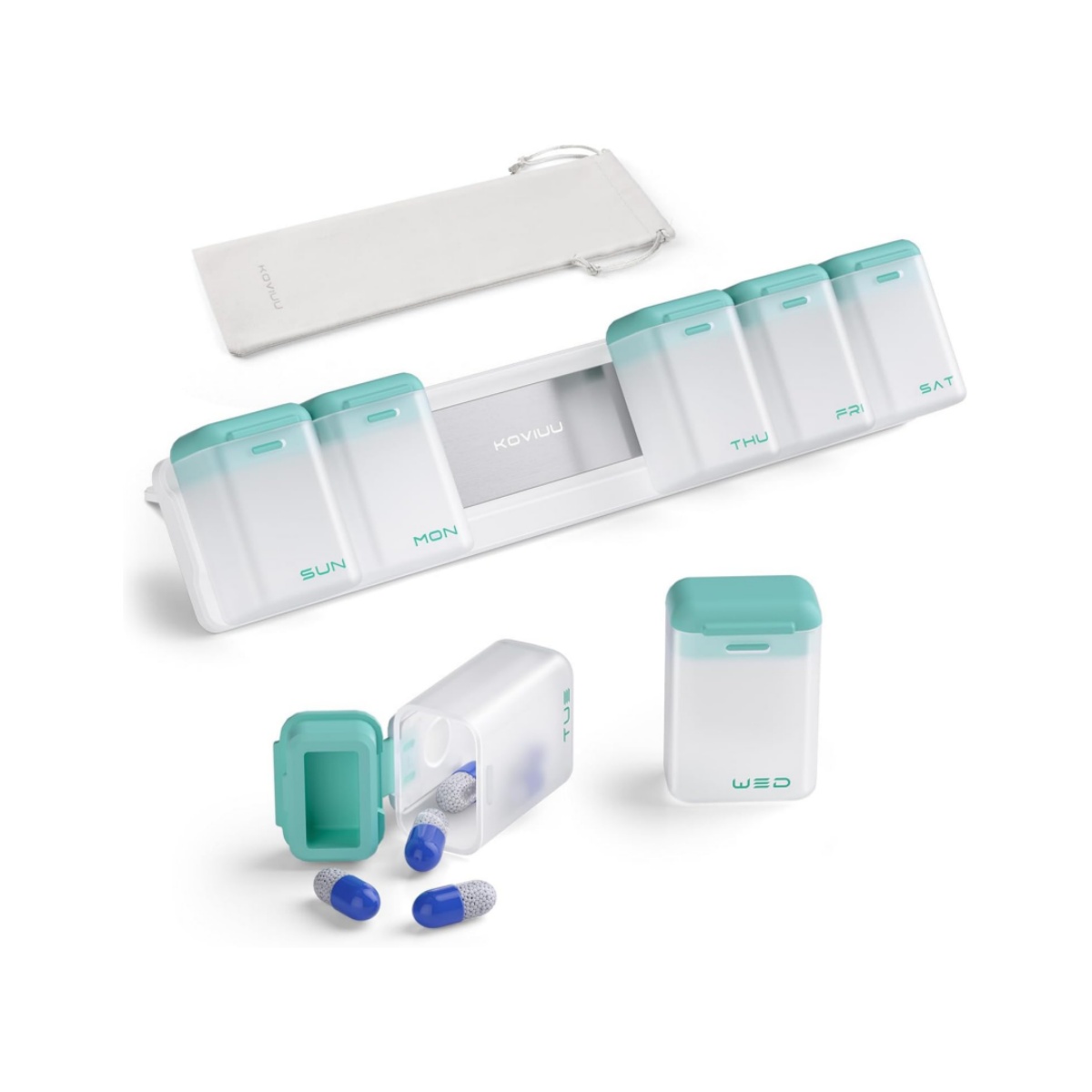 🔥ON SALE🔥Weekly Pill Organizer Magnetic Removable