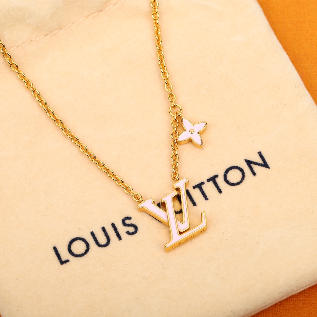 Louis Vuitton Pink Set Necklace