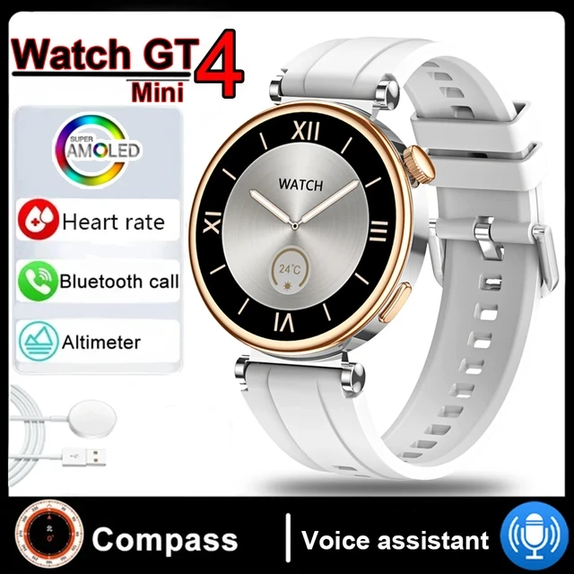 New Women's AMOLED Smartwatch HD Bluetooth Talk 1.3inch Full Screen Touch IP68 Waterproof Women's Smartwatch for Huawei Xiaomi