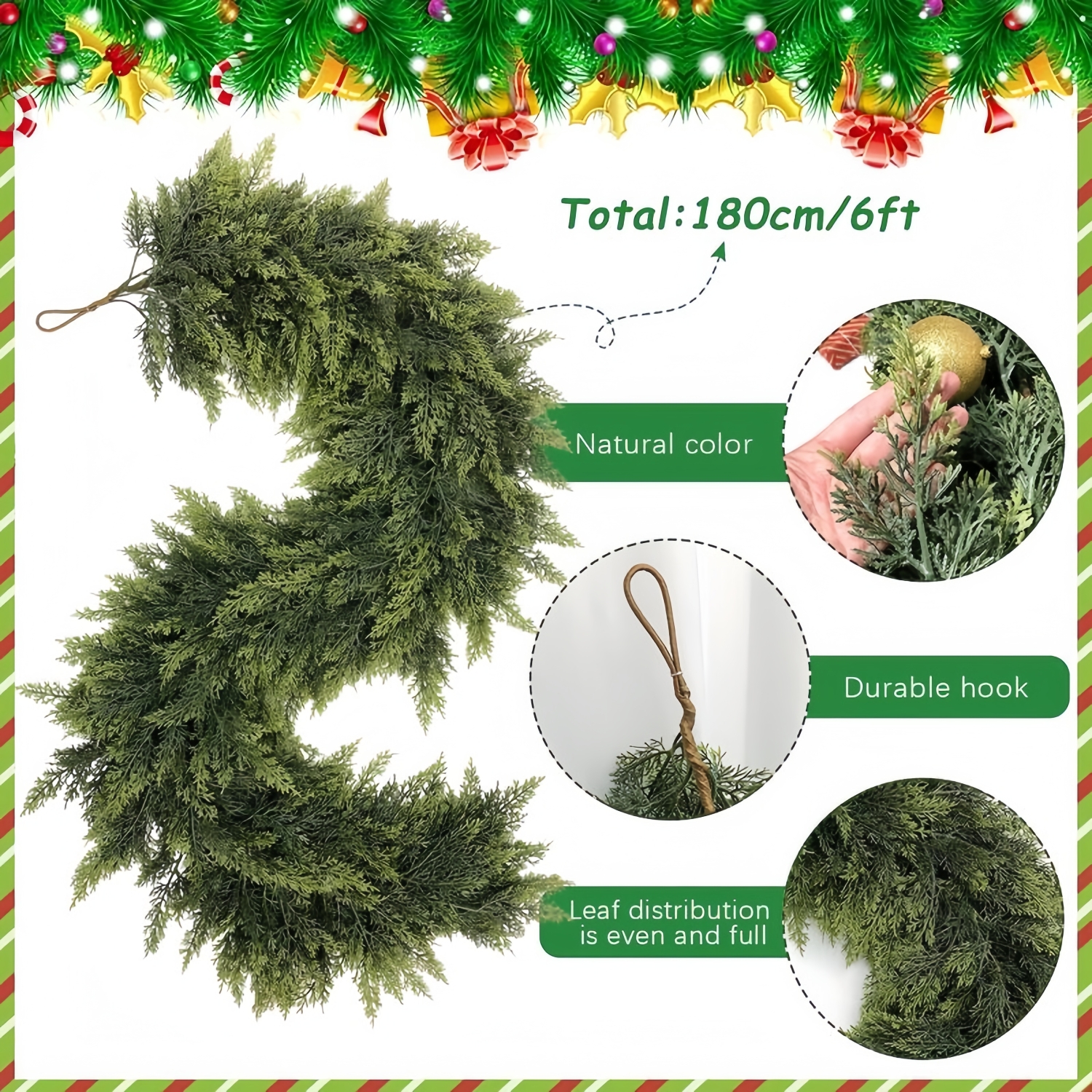 💥Early Christmas Sale💥- Artificial Cedar Garlands - BUY 2 GET 10% OFF & FREE SHIPPING