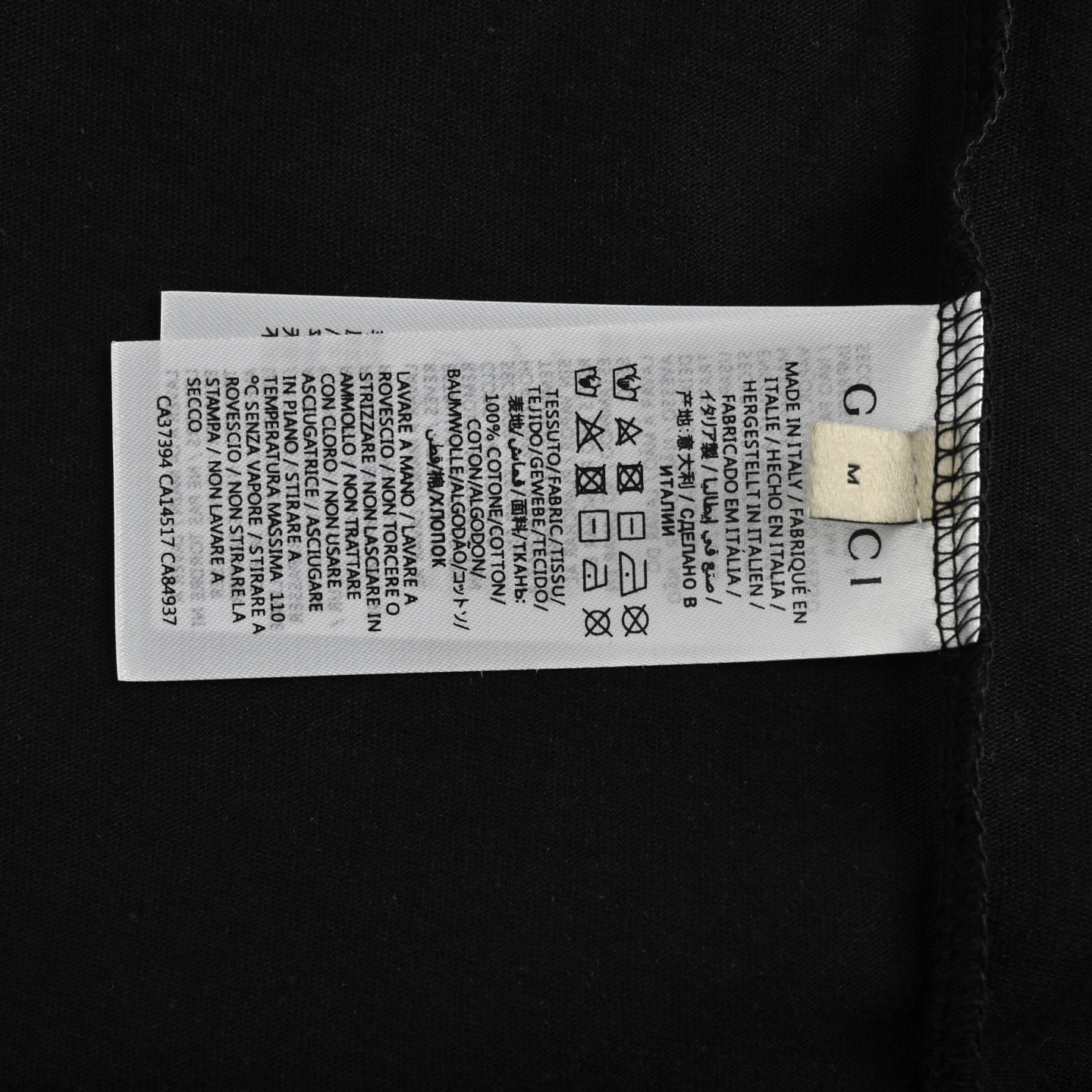 Gucci 25ss hollow letter logo print short sleeve