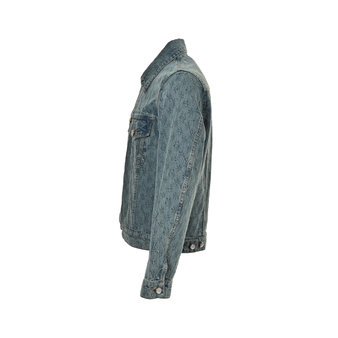 Louis Vuitton 24Fw monogram jacquard denim jacket