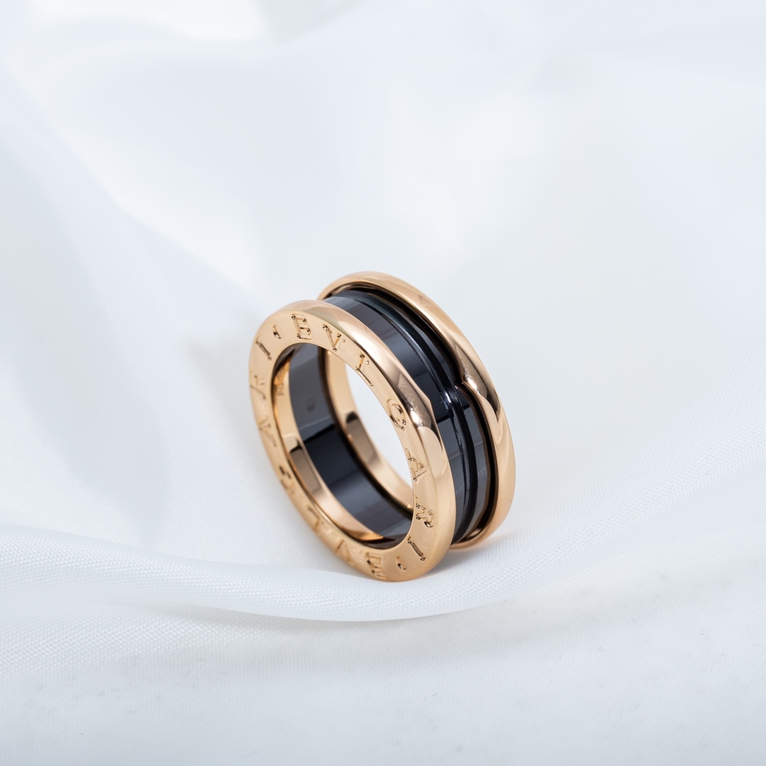 Bulgari Narrow Ceramic Ring