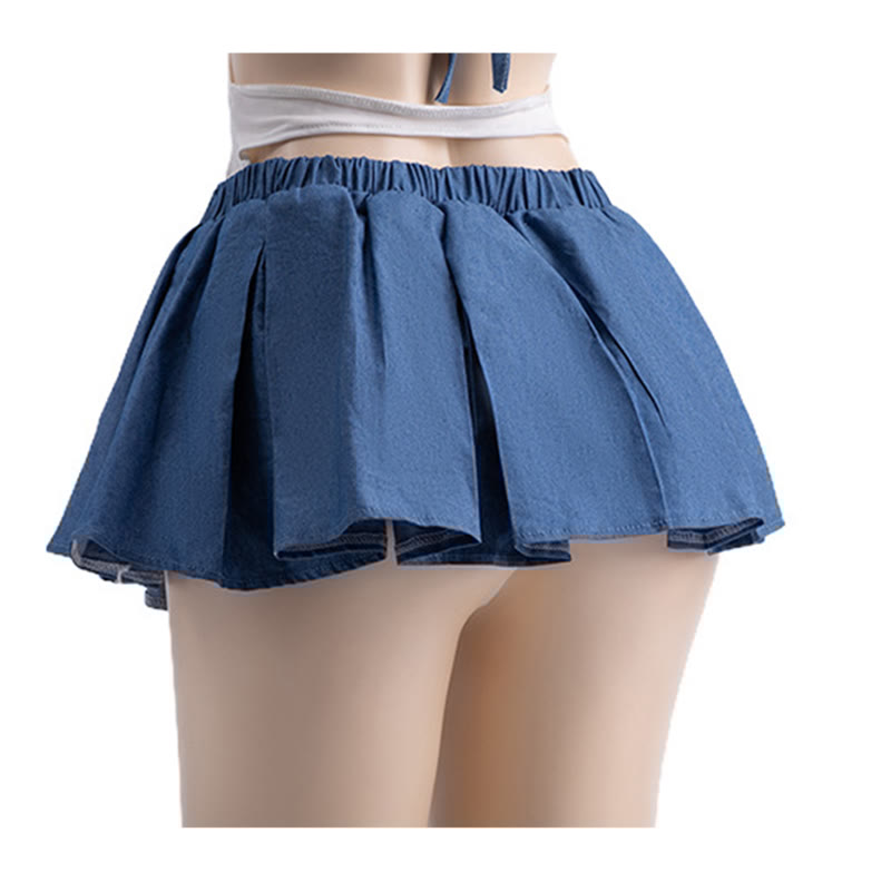 Sexy Star Tube Open-crotch Jumpsuit Skirt Lingerie