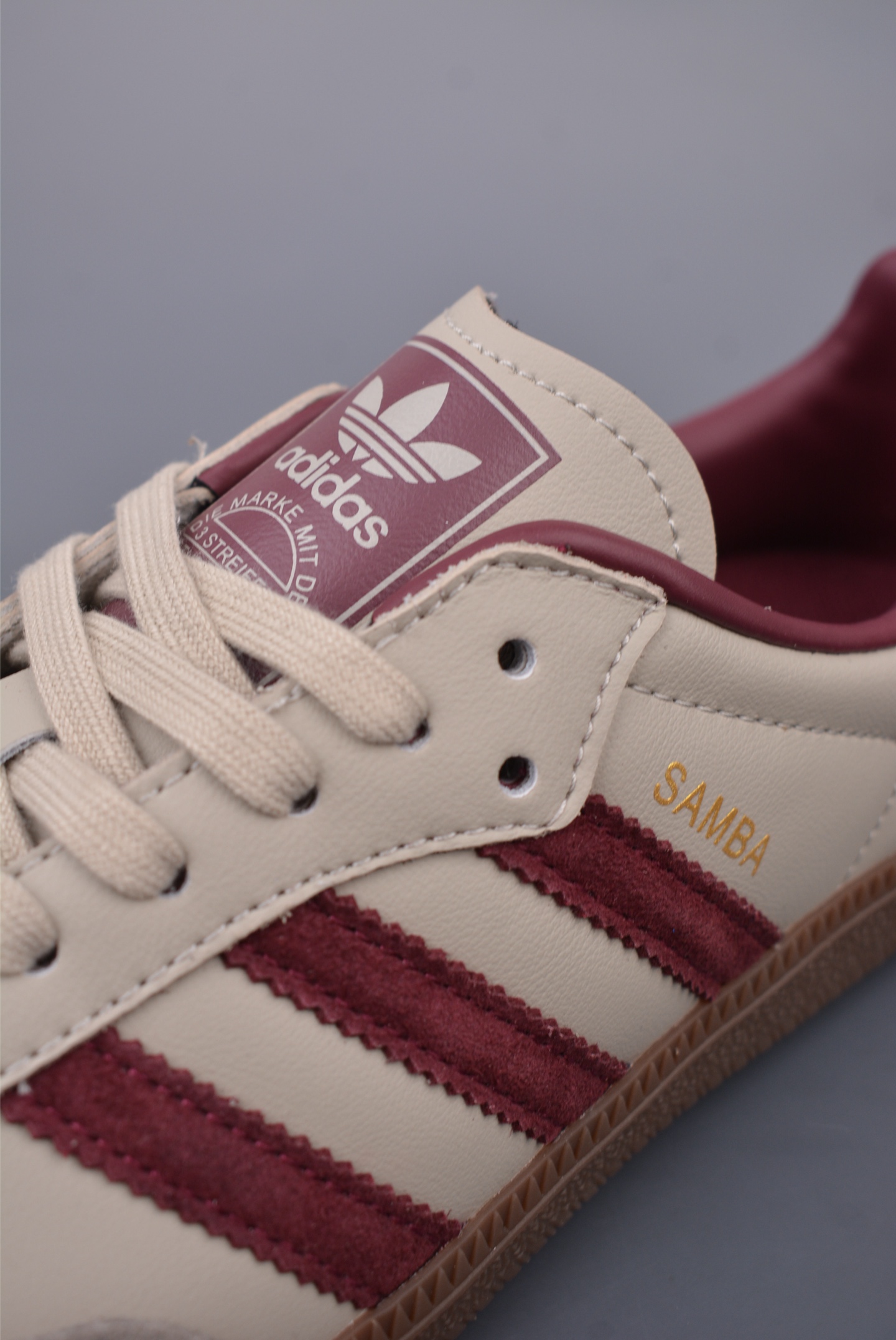 Adidas Originals Samba OG Putty Grey Maroon sneakers ID1482